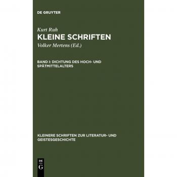 Ruh, Kurt: Dichtung des Hoch