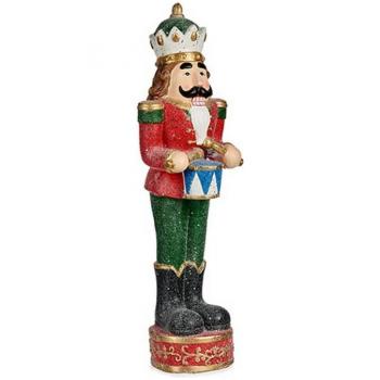 Schiaccianoci di Natale Rosso in Poliresina 15 x 65,5 x 20 cm