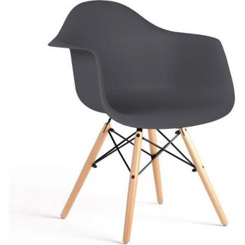 Federica Set di 4 Sedie Grigio Design Moderno