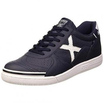 Munich G3 Profit Indoor Football Cleats – Navy & White, UK 10.5 (Men)