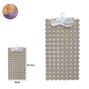 Alfombra de PVC para Baño Antideslizante 67.5 x 36 cm