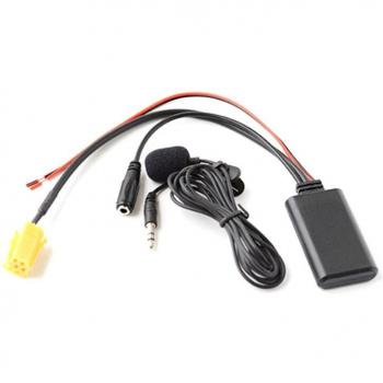 Adaptateur Bluetooth avec micro pour audio auxiliaire Benz Smart 451, Fiat, Alfa, Lancia