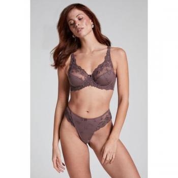 Tanga de Corte Corto, Color Marrón, Marca Hunkemöller