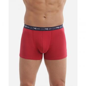 Boxers DIM Parigi Comfort Cotone Elastico 2 pezzi Blu Marino / Rosso L