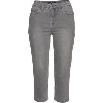 Damen-Jeans Arizona Caprijeans Comfort‑Fit – Gr. 34, N-Grün, grau (Second Hand)