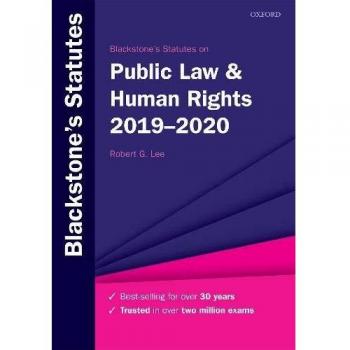 Blackstone's Statutes on Public Law & Human Rights 2019-2020