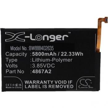 Batteria VHBW 5800mAh Wiko Power U20 e U30