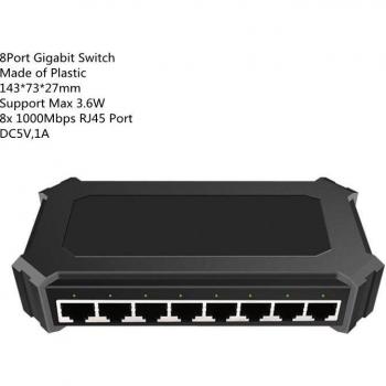 Adaptador LAN 8‑Puerto Gigabit
