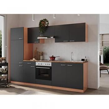 Cuisine Pratique Gerda 270 cm Hêtre Gris