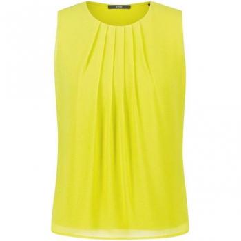 Blusentop Zero – Gelegte Falten – Damen – Grün – 38