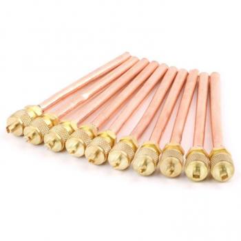 10pcs 6mm OD Refrigeration Access Valves for Air Conditioning
