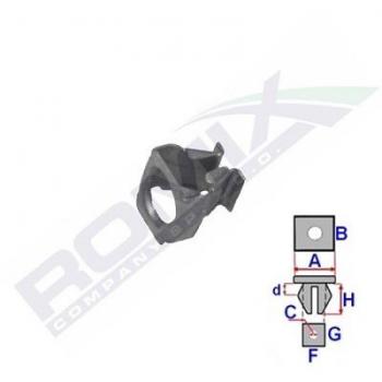 Eléments de fixation, cache moteur ROMIX ROM C70126