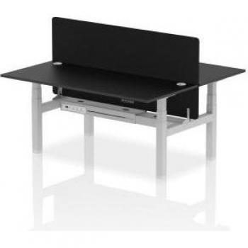 Air Height Adjustable 2-Person Bench Desk with Cable Port