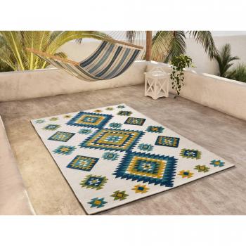 Tapis d'extérieur Mila 32 avec relief multicolore 160x230 cm