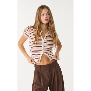 Stone M Poloshirt – Rib Knit, Stradivarius