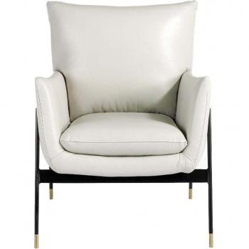 Sillón ANGEL CERDÁ 5042C en piel vacuno gris