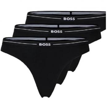 BOSS String 3-Pack Tangas, schwarz (50510030)