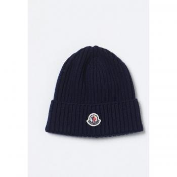 Cappello Moncler Blu in lana vergine Taglia M