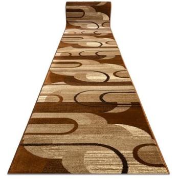 Brown-Cream Geometric Runner Royal HE405 – 80cm Length