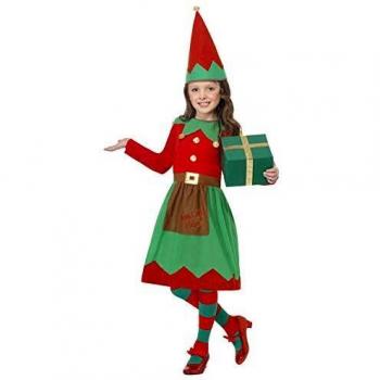 Girls Santa's Little Helper Fancy Dress Costume