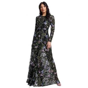 Ava Luxe Sequin Long Sleeve Gown – Size S
