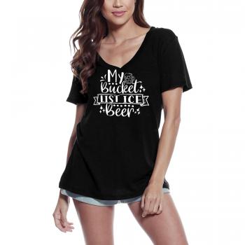 T‑shirt Donna ULTRABASIC 100% Cotone Ice Beer