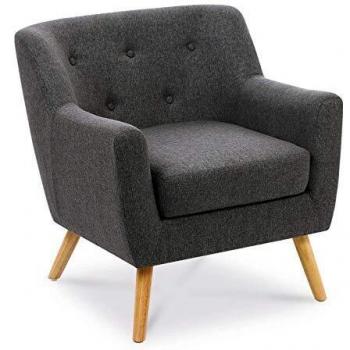 Poltrona scandinava Liv grigio antracite
