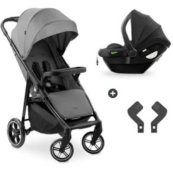 Hauck Shop N Care Faltbarer Kinderwagen – Grau mit Babyschale bis 22 kg