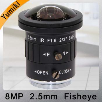 Lente CCTV 8MP 2.5mm Auto Iris
