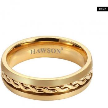 Oro Hawson Anillo de Corbata
