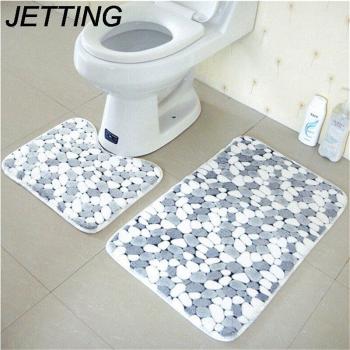 Alfombrilla lavable de algodón para baño antideslizante