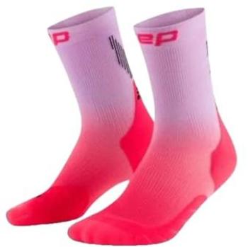 Cep Run Edt. Gradient 5.0 Mid Cut Damen Socken, rosa II
