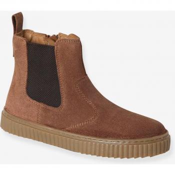 Chaussures à lacets camel pour enfant, modèle Chelsea par VERTBAUDET