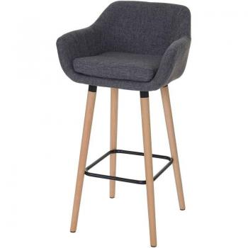 Tabouret de comptoir Malmö T381 – chaise de bar gris