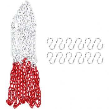 Galvanized Manganese Steel Chain Basketball Net with 12 Buckles