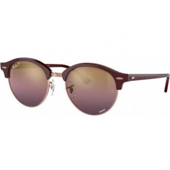 Ray-Ban RB4246 Clubround Occhiali da sole 1365G9 Unisex Rotonda Rosso