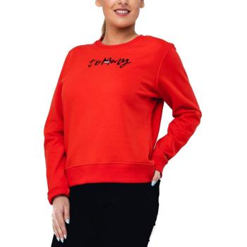 Sudadera de mujer Tommy Hilfiger, Logo Esencial, Rojo (Flame Scarlet)