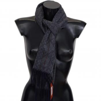 Missoni Unisex Gray Patterned Cashmere Scarf