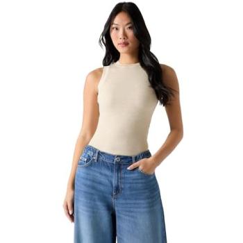 Guess Women's Beige Round Neck Tank XL