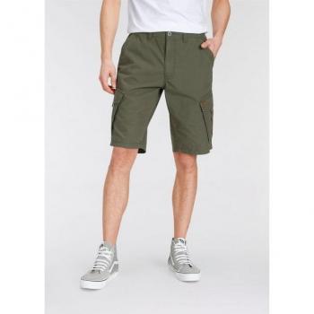Strukturiertes Web Cargoshort AJC – Herren, Grün (Khaki), 32 cm, Größe 38