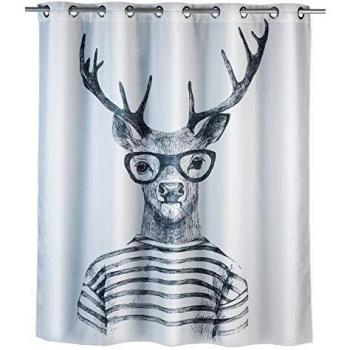 Wenko Textil-Duschvorhang Mr. Deer