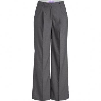 Jack & Jones Pantaloni A Vita Alta Ellis Wide JJXX Melange Grigio Scuro XL