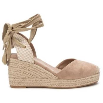 Beige Xti Espadrilles 130354 für Damen, 8 bis 10 cm Stoff
