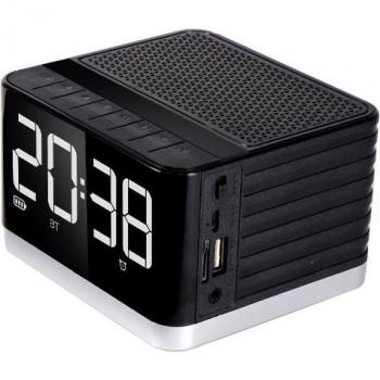 Reloj con altavoz Bluetooth y pantalla grande Jieli