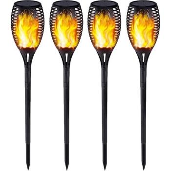 Solar Flame Effect Garden Torch Light with 33LEDs (1-8pcs)