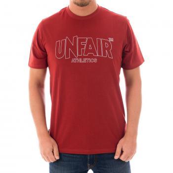 Unfair Athletics Männer T-Shirt Rot Classic Label Outline M