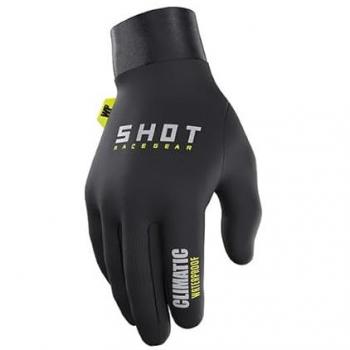 Men's Shot Climatic 3.0 Gloves – Black with Bright Neon Yellow Accent, 10