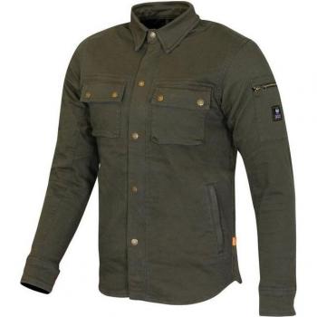 Merlin Brody D3O Camicia da Moto Verde Marrone 3XL