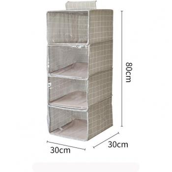 Sacs de rangement suspendus en coton et lin