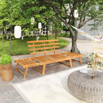 Patio Bench 2-in-1 74.8 Solid Acacia Wood vidaXL